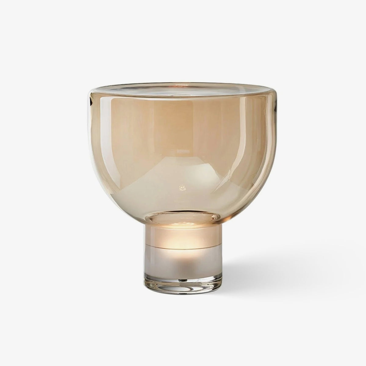 Cavm lámpara de mesa elegante de vidrio
