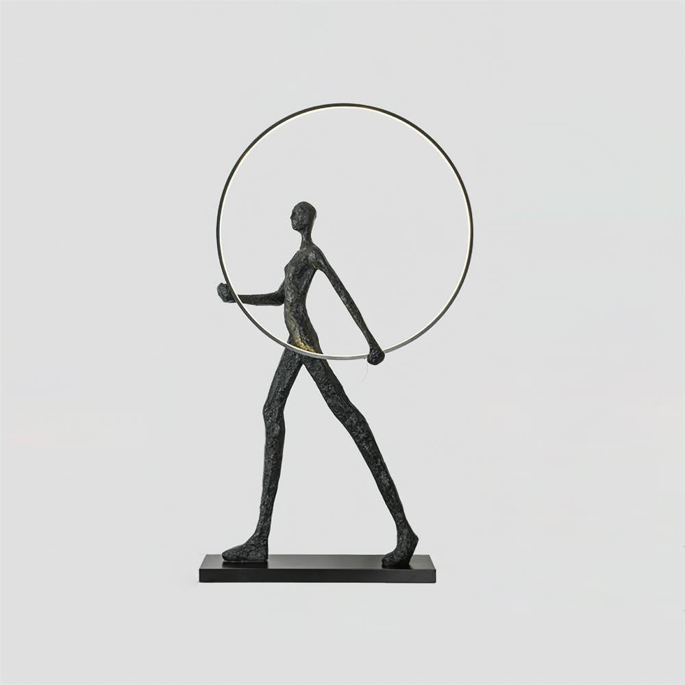 Cirarelia lámpara de pie Escultura Figura LED