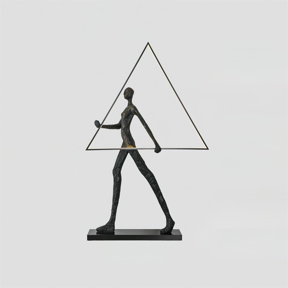 Cirarelia lámpara de pie Escultura Figura LED