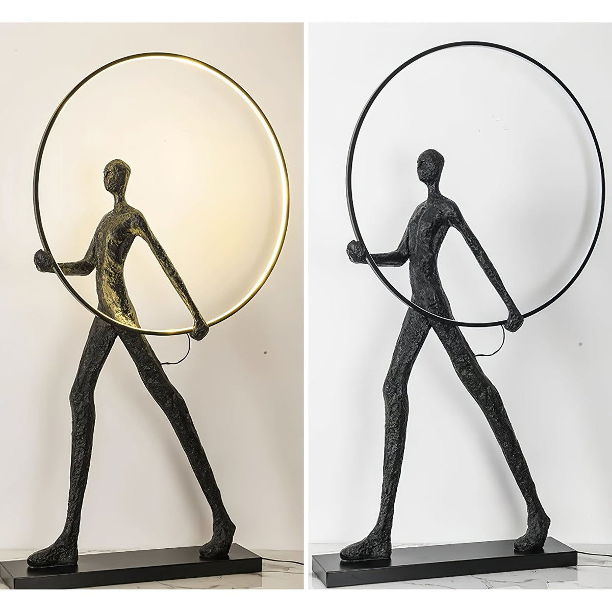 Cirarelia lámpara de pie Escultura Figura LED