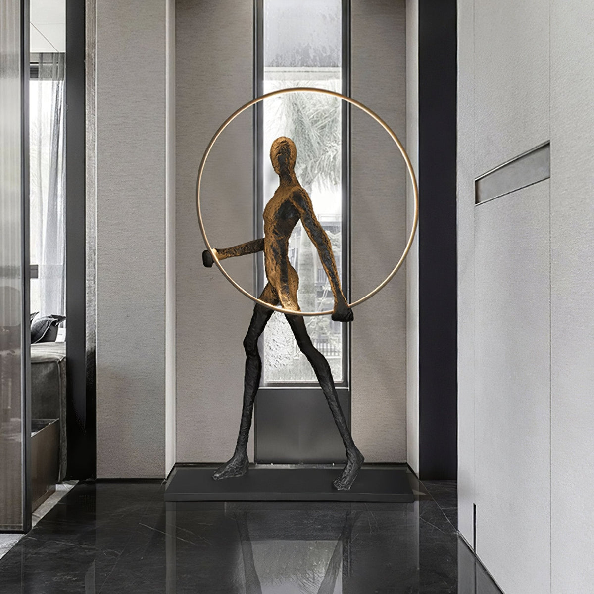 Cirarelia lámpara de pie Escultura Figura LED