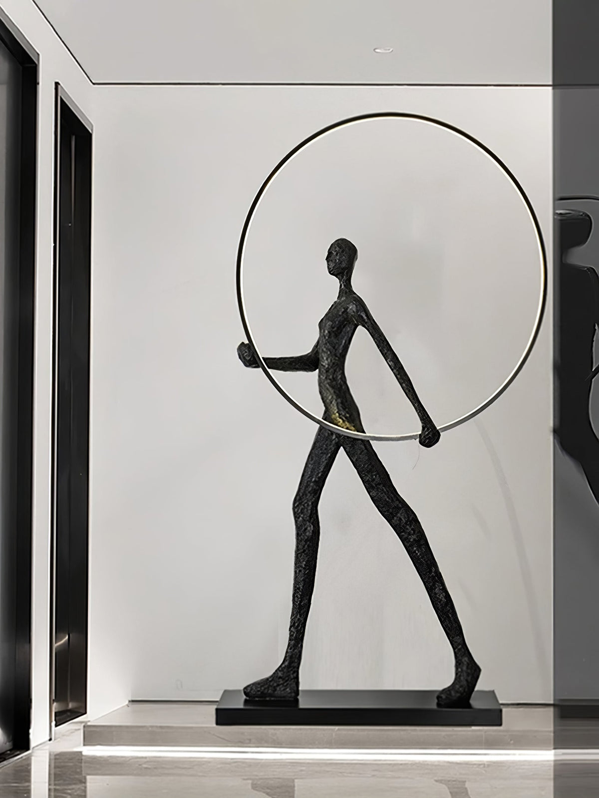 Cirarelia lámpara de pie Escultura Figura LED