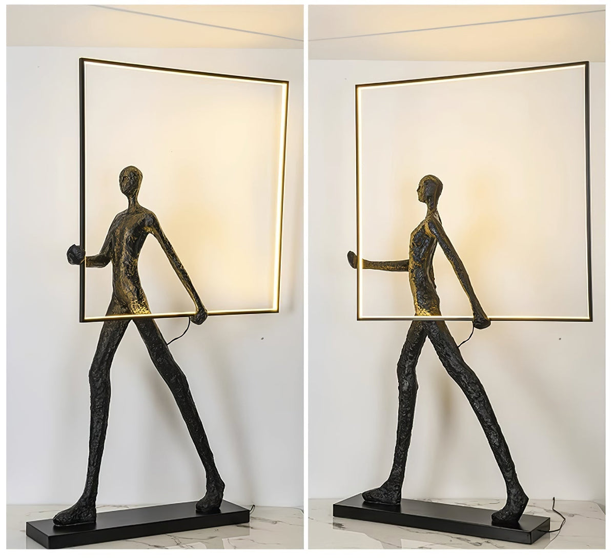 Cirarelia lámpara de pie Escultura Figura LED