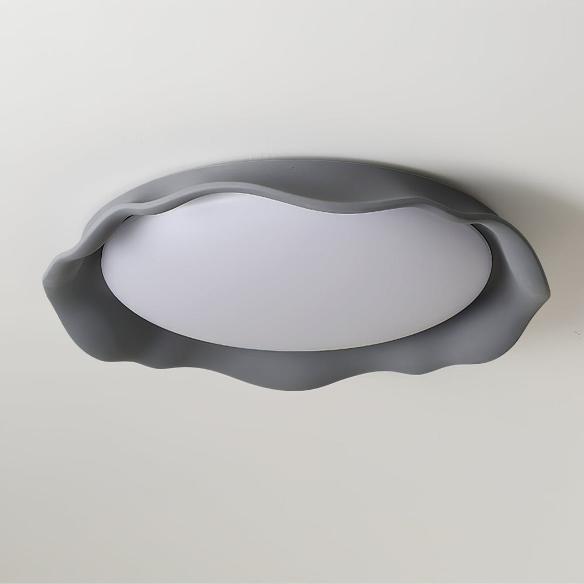 Idoraris lámpara de techo moderna y minimalista en microcemento