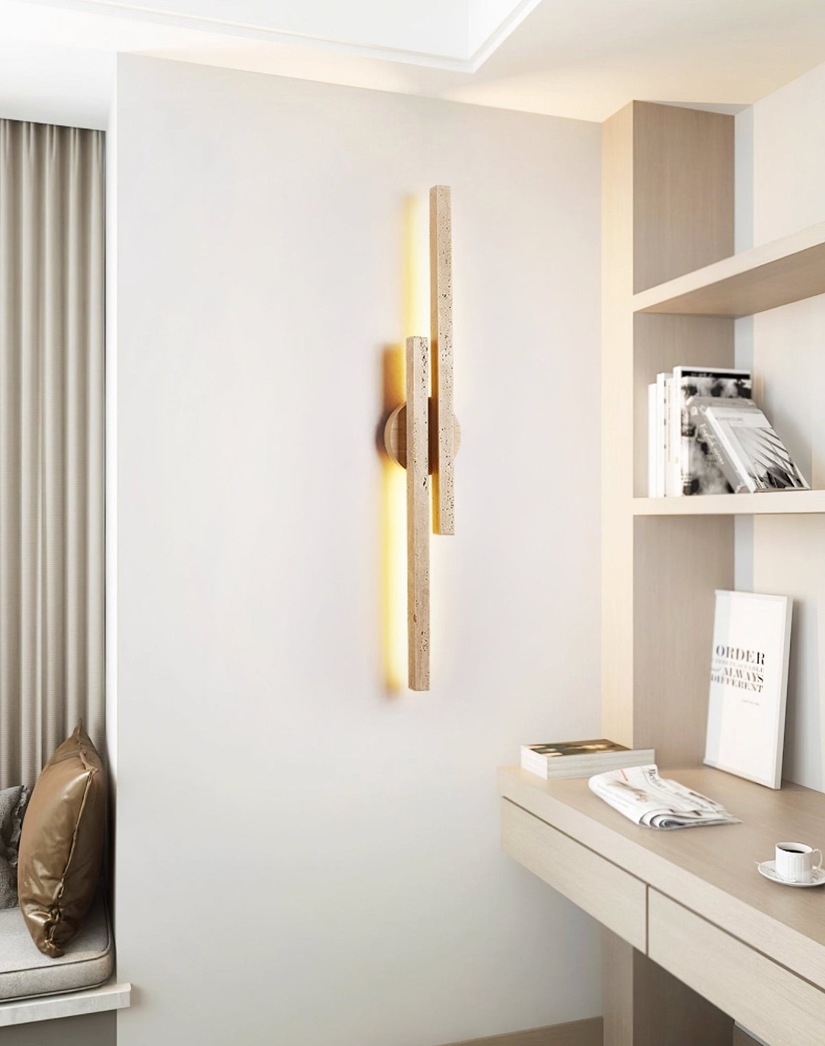 Myliryra aplique de pared travertino