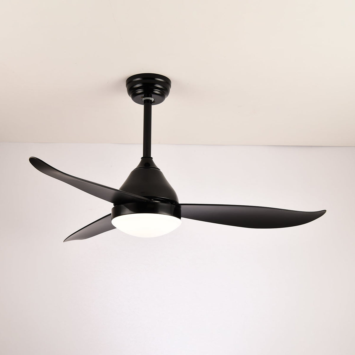 Fia ventilador de techo con luz moderno de madera