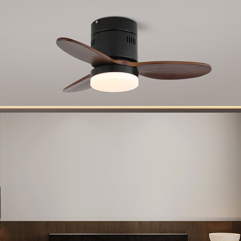 Eris ventilador de techo con luz minimalista de madera
