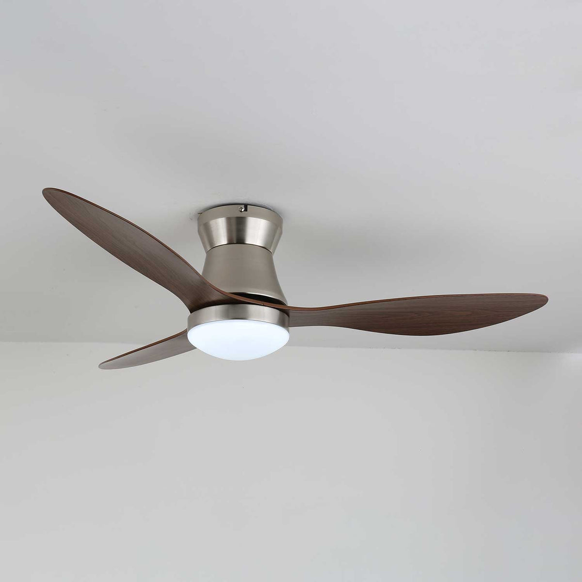 Zerath ventilador de techo con luz moderno de madera