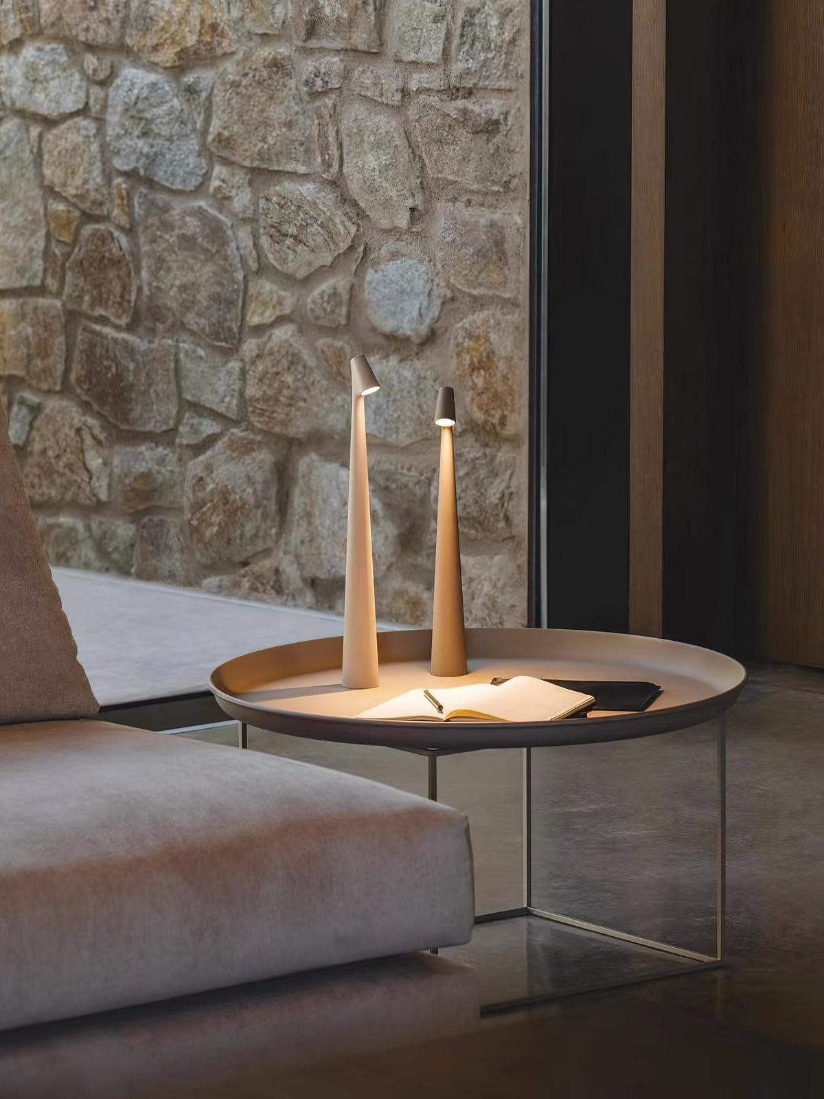 Nirerora lámpara de mesa de acrílico minimalista