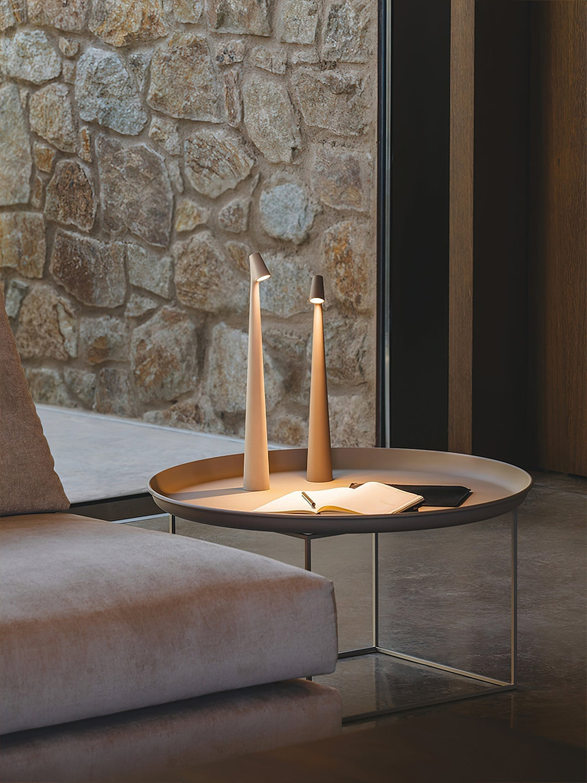 Nirerora lámpara de mesa de acrílico minimalista