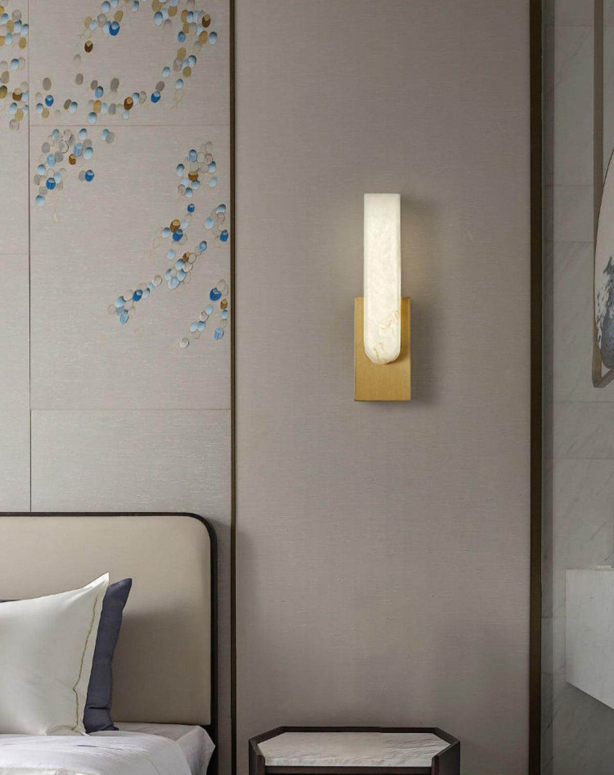 Xaldy aplique de pared alabastro
