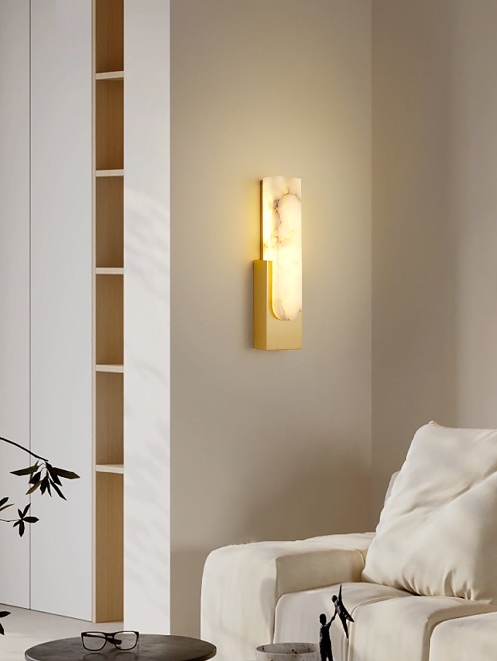 Xaldy aplique de pared alabastro