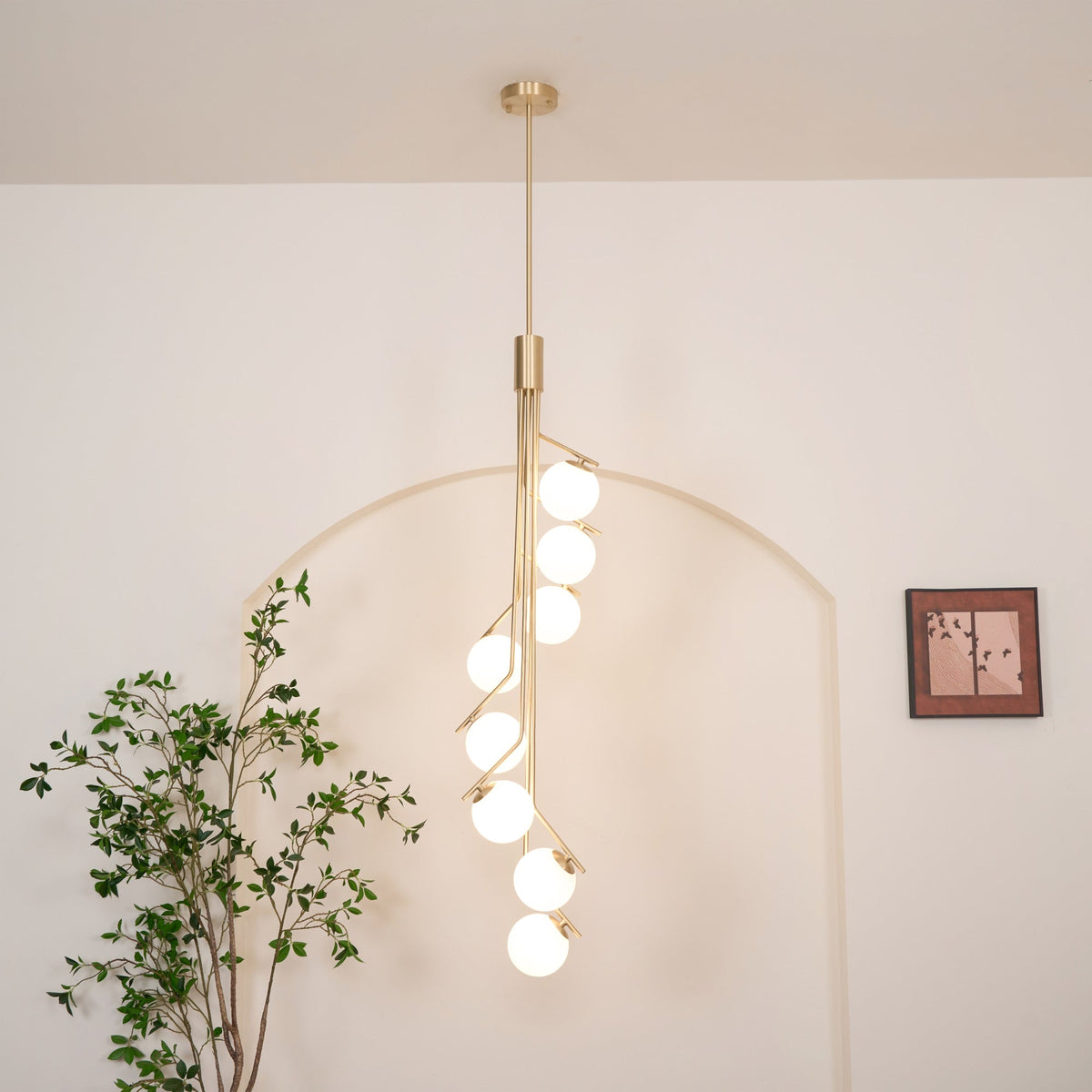 Ageet lámpara colgante moderna minimalista de vidrio