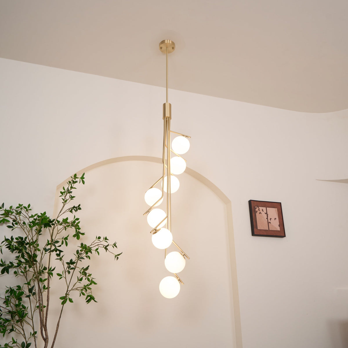 Ageet lámpara colgante moderna minimalista de vidrio