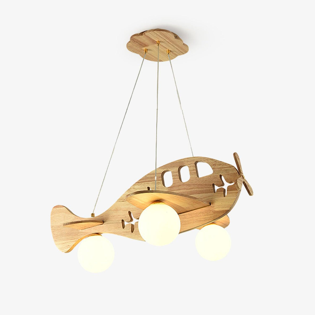 Aldenine lámpara colgante artística de madera