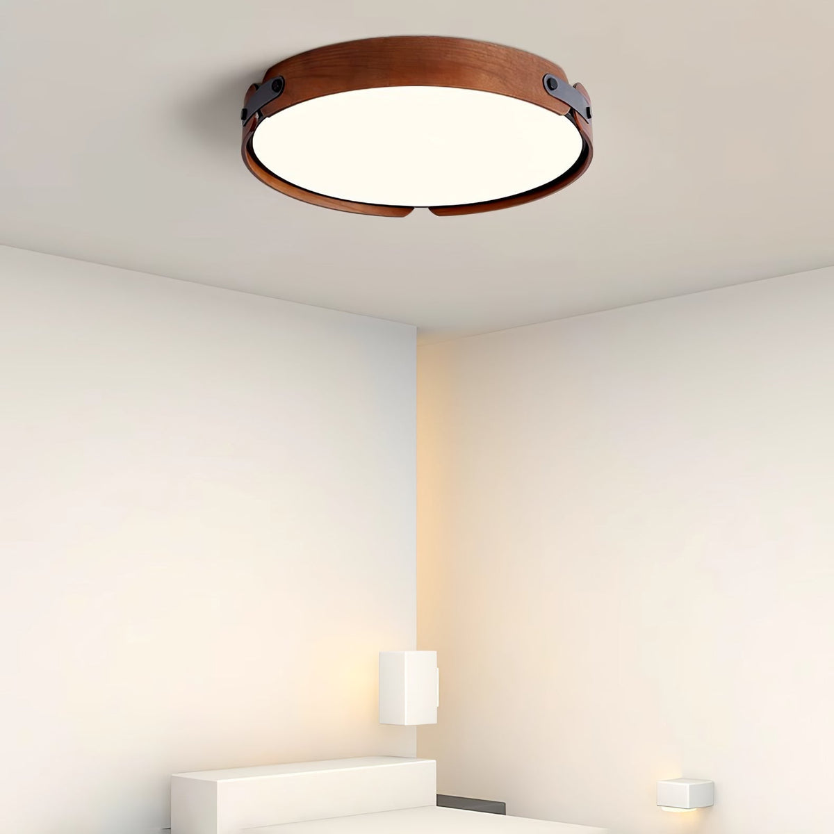 Edan lámpara de techo moderna minimalista de madera