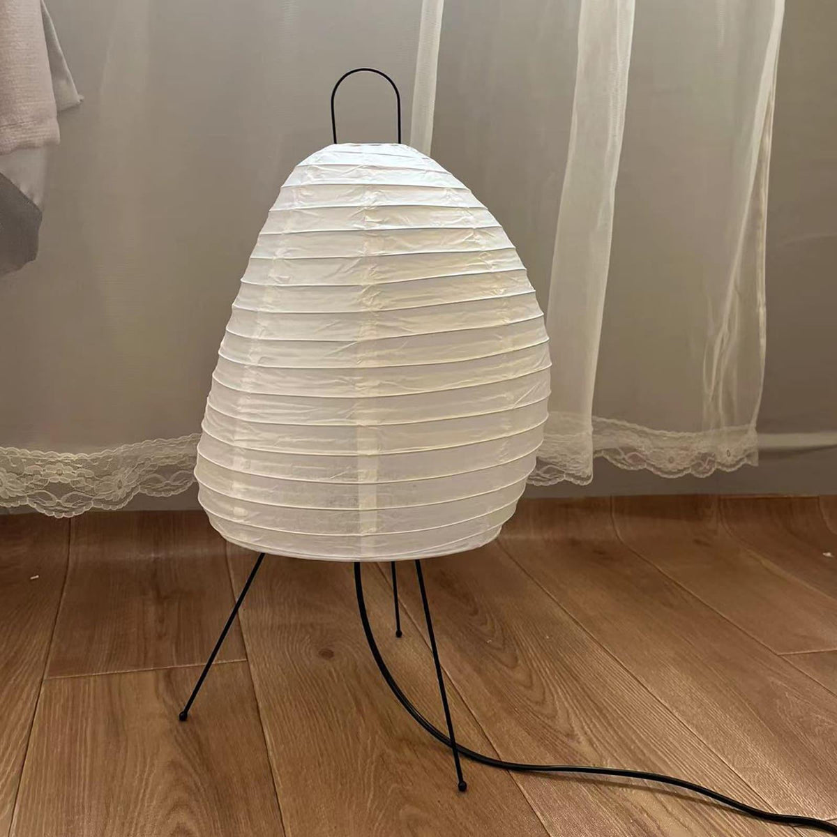 Elaris lámpara de mesa moderna de papel de arroz