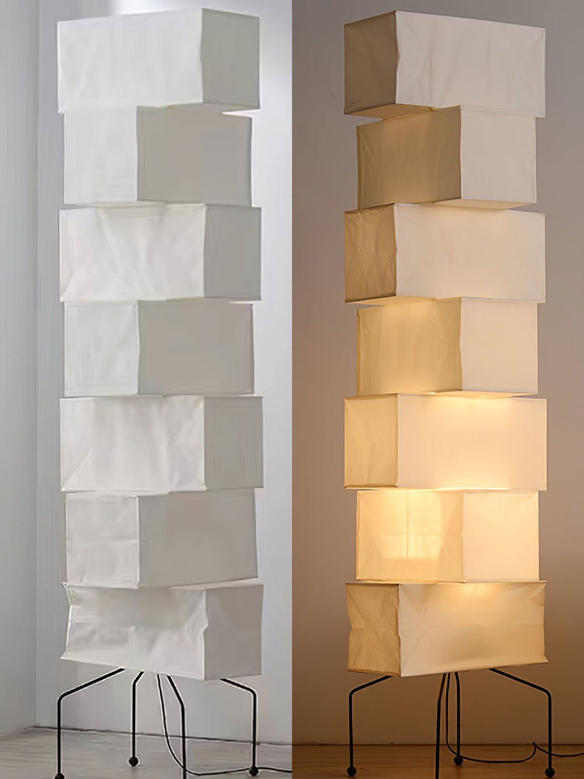 Avara lámpara de pie de papel