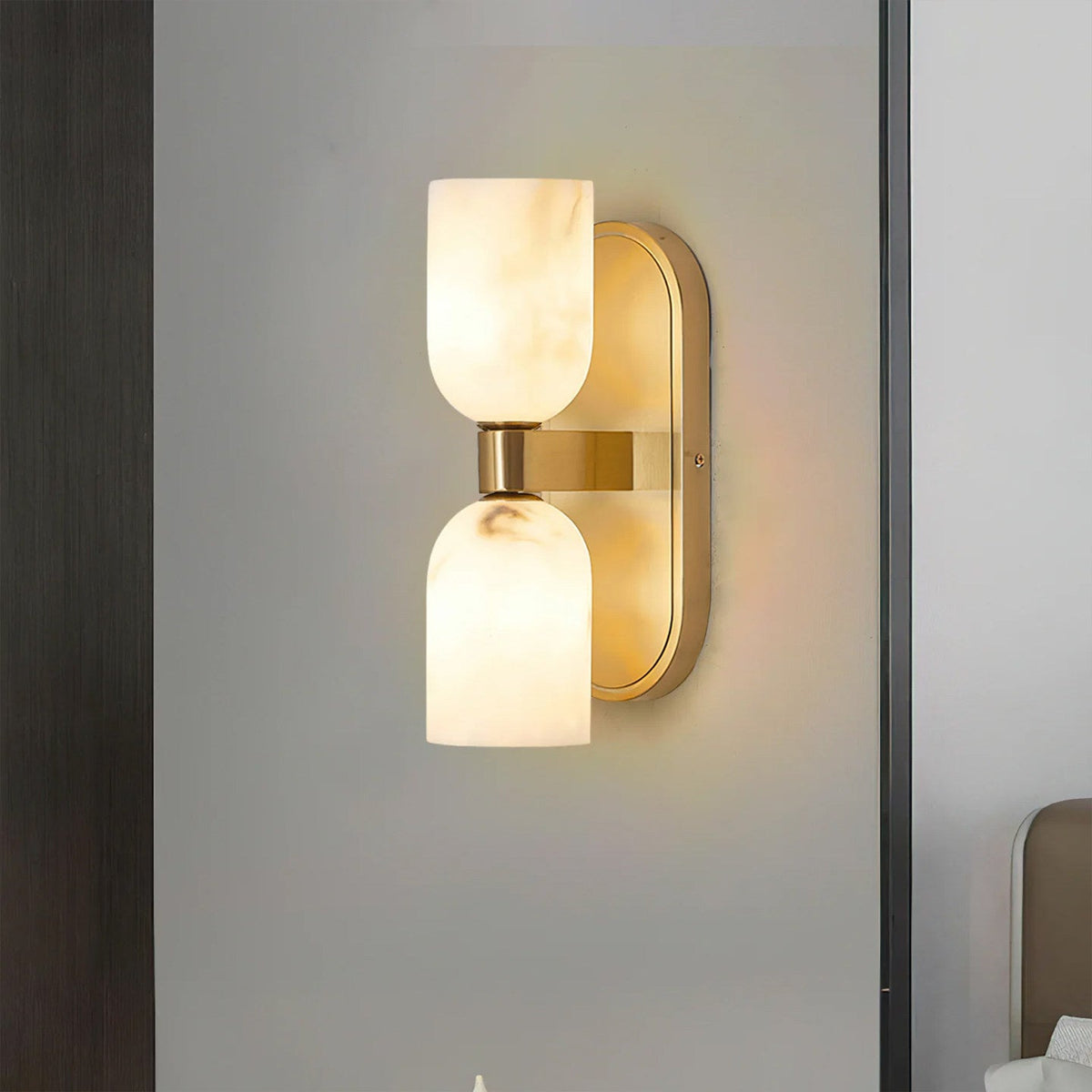 Aplique de pared alabastro