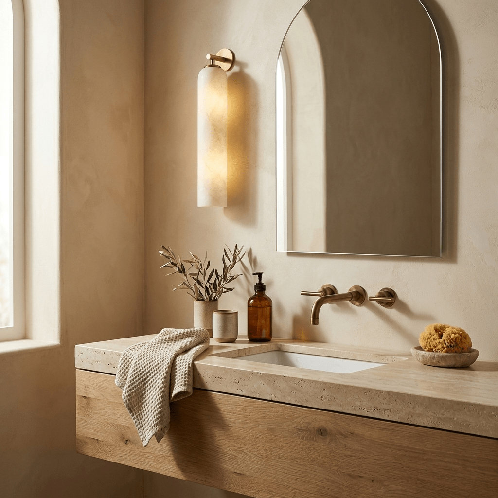Aplique de pared alabastro