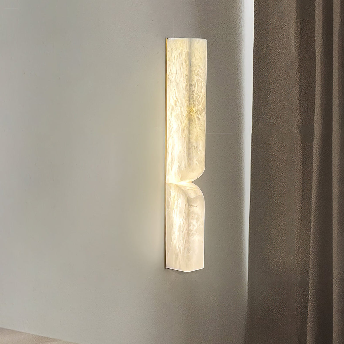 Niveelle aplique de pared rectangular de alabastro
