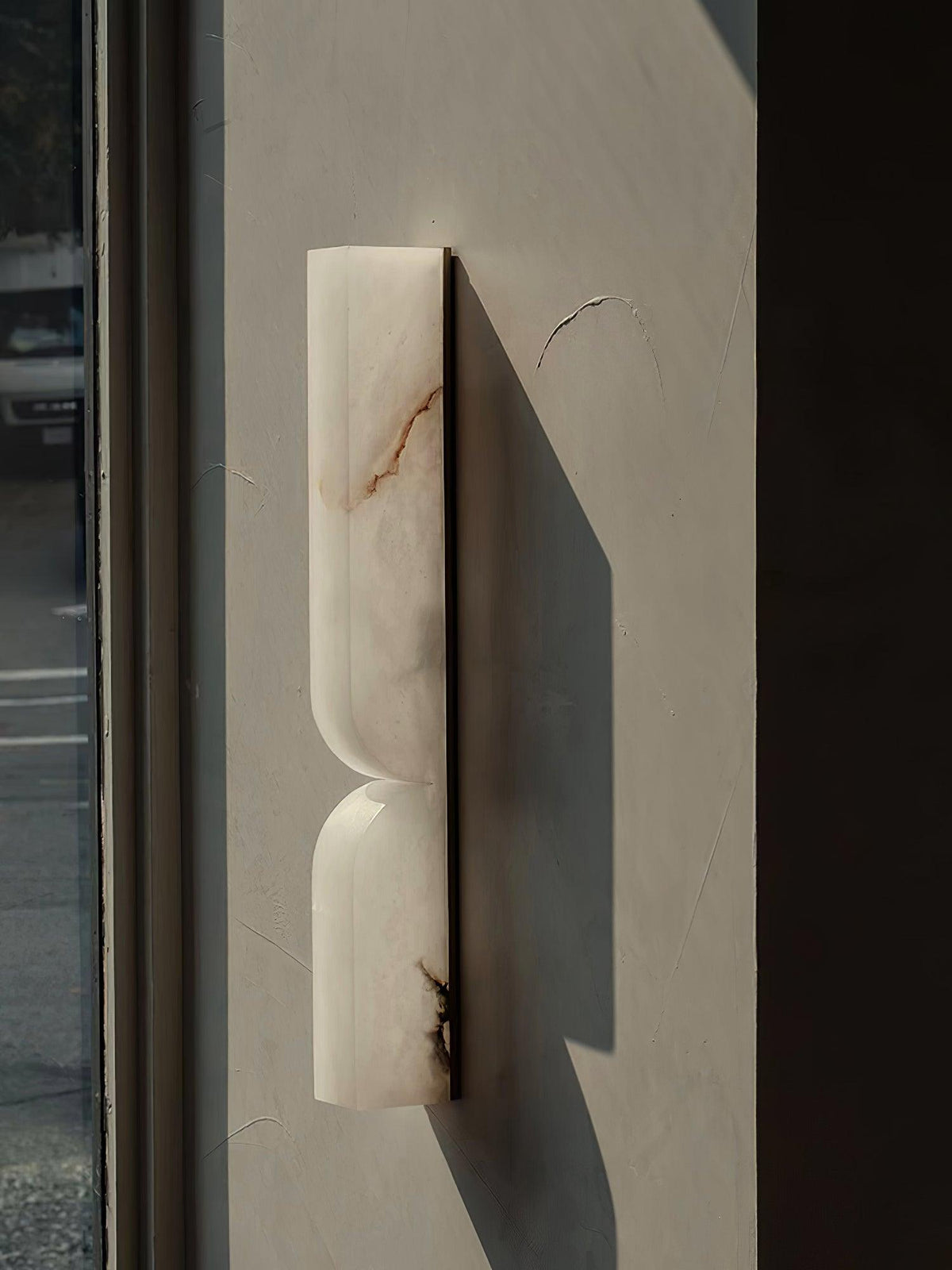 Niveelle aplique de pared rectangular de alabastro
