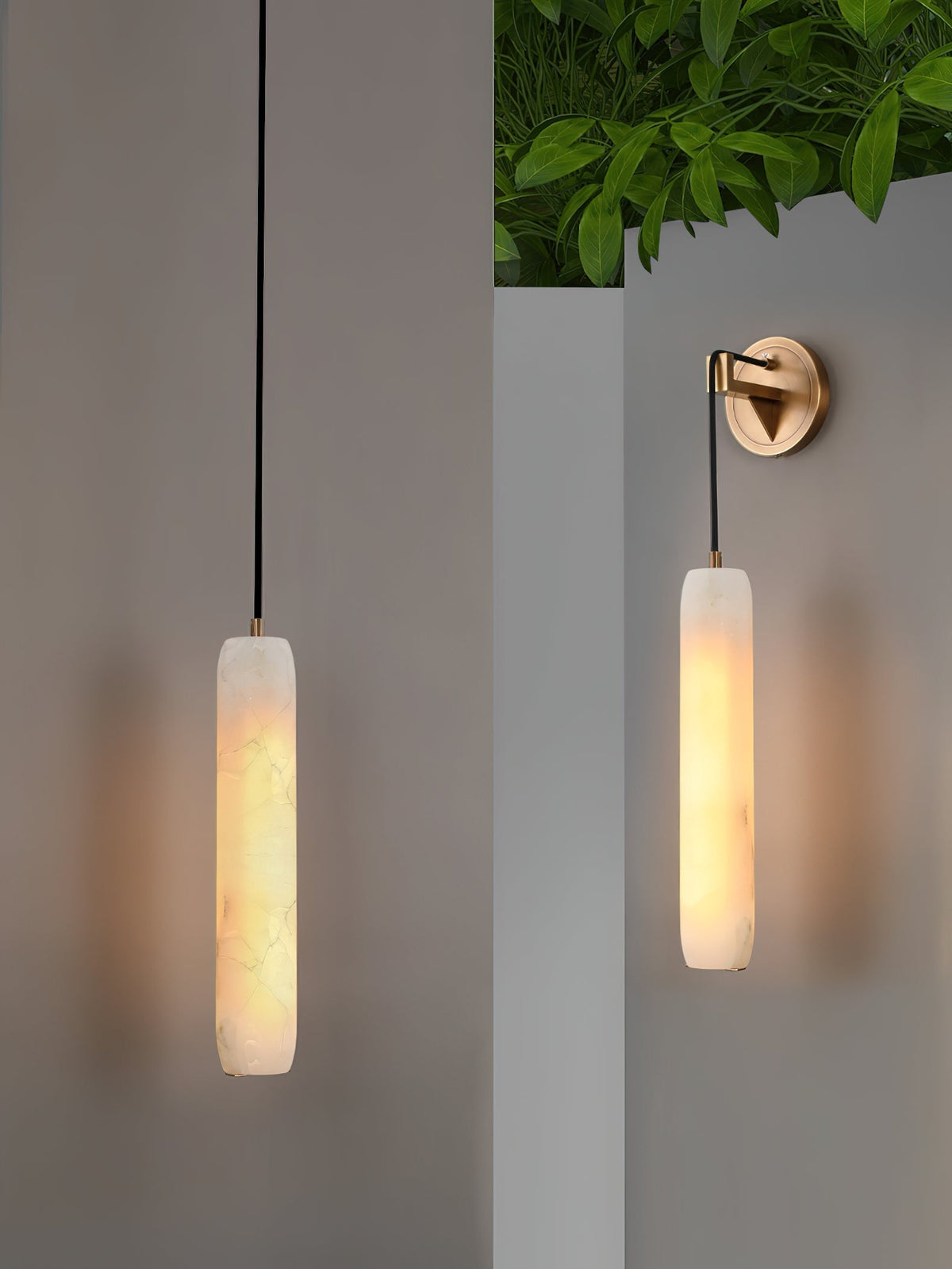 Aplique de pared Individual Creatividad Flute alabastro