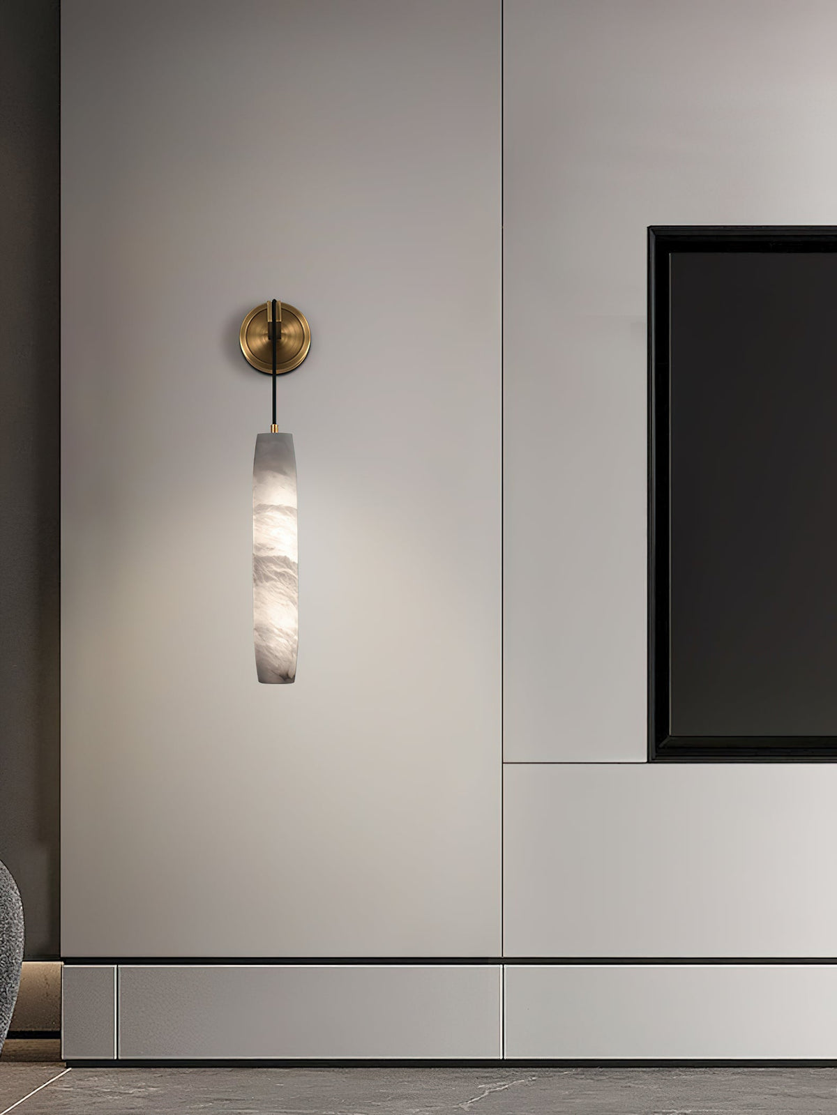 Aplique de pared Individual Creatividad Flute alabastro