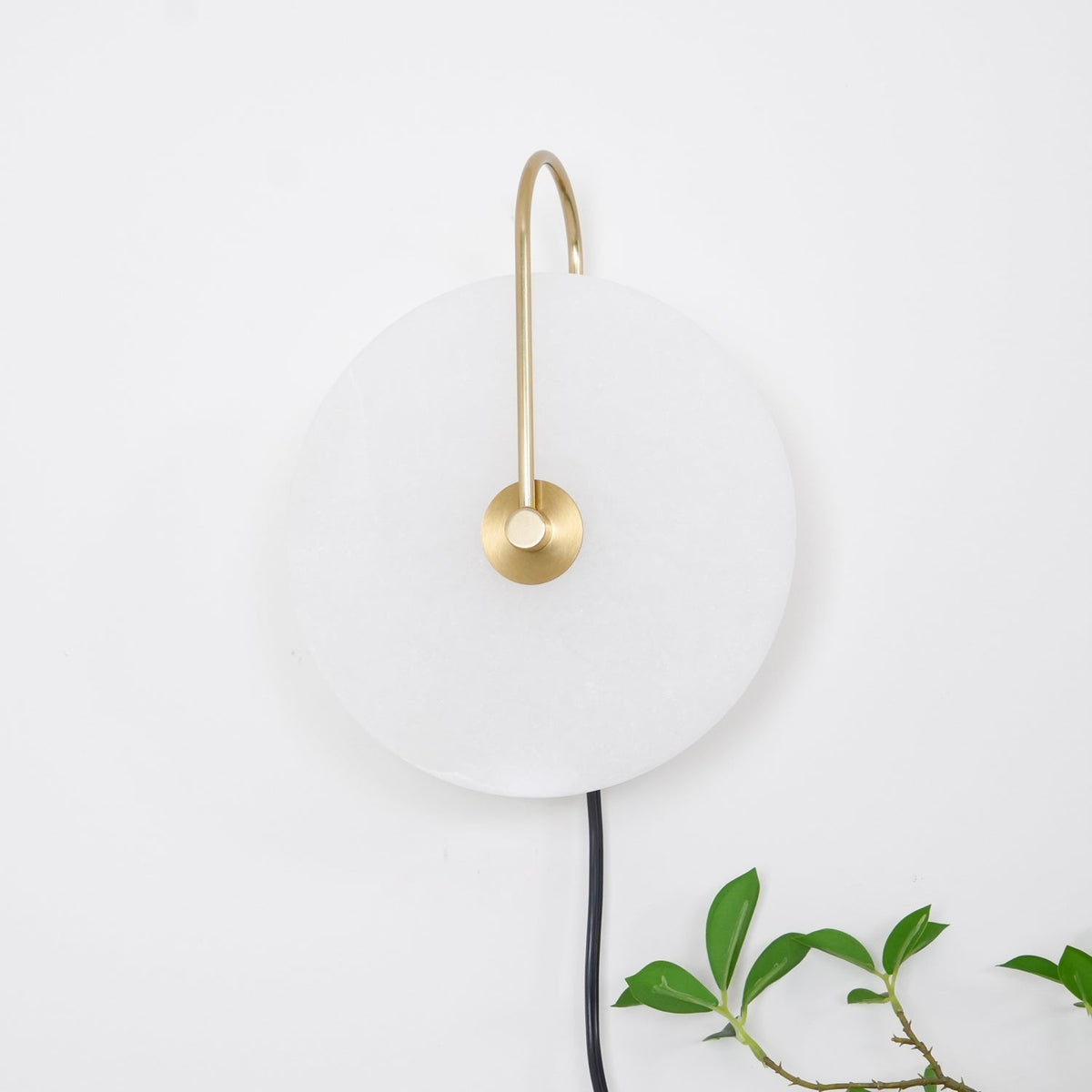 Albeaine aplique de pared de globo en alabastro con enchufe