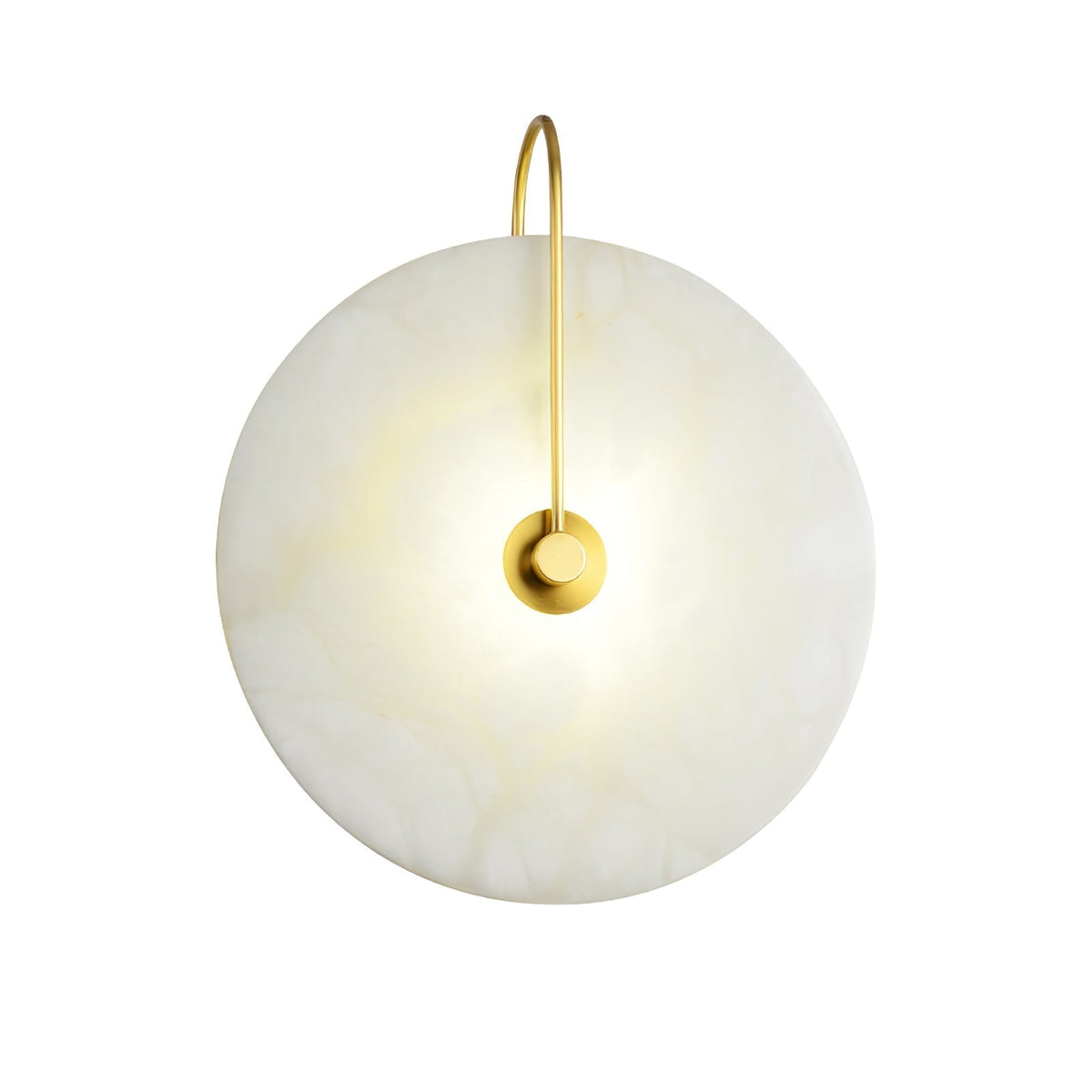 Albeenne aplique de pared con globo de alabastro