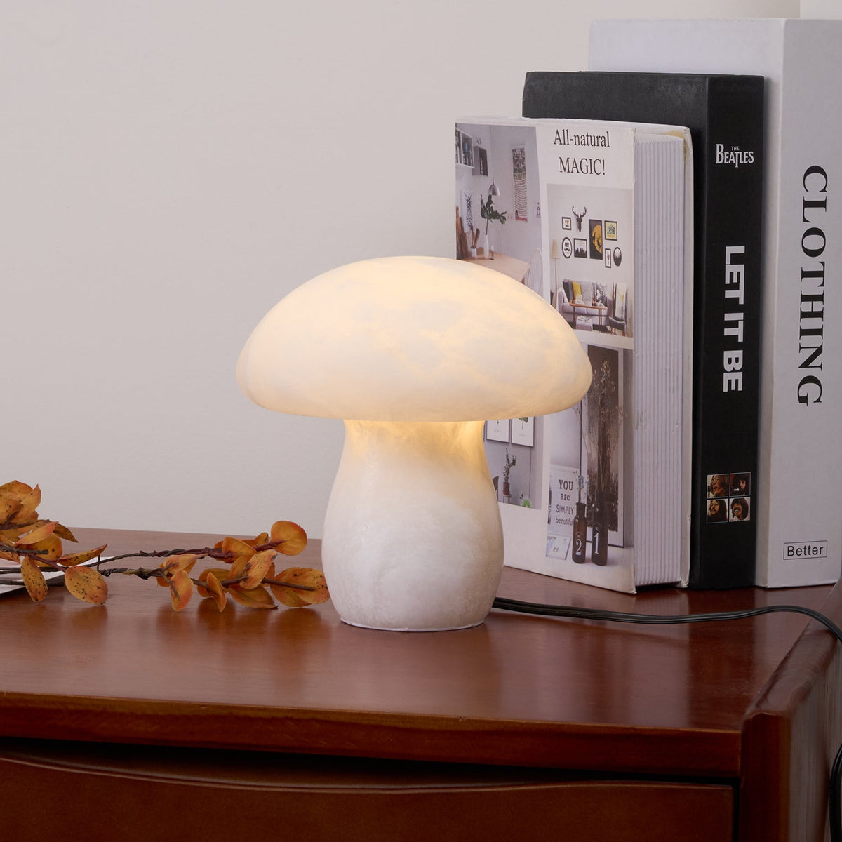 Eirarena lámpara de mesa de alabastro