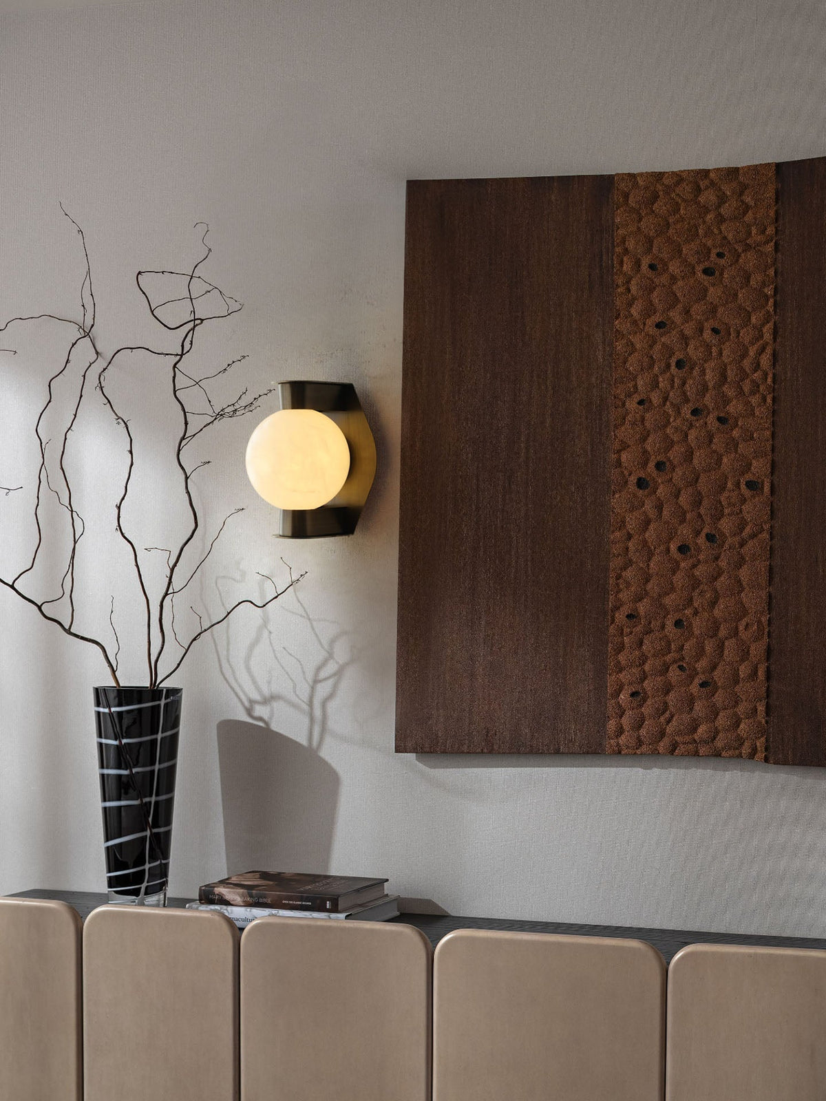 Caldrien alabastro aplique de pared alabastro