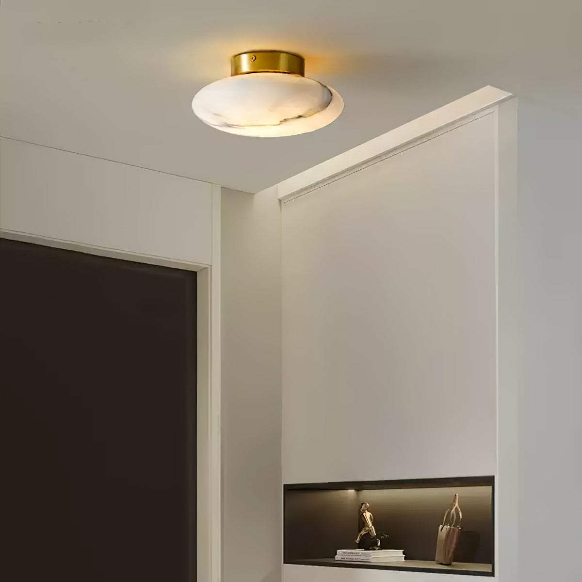 Vanorara plafón minimalista en alabastro