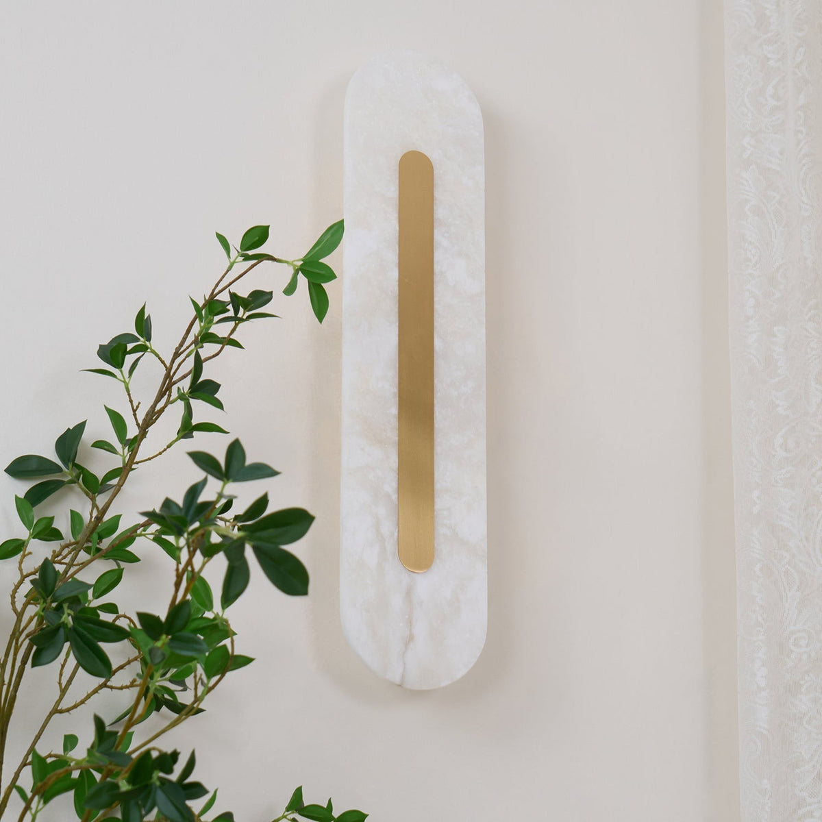Selvia aplique de pared minimalista en alabastro