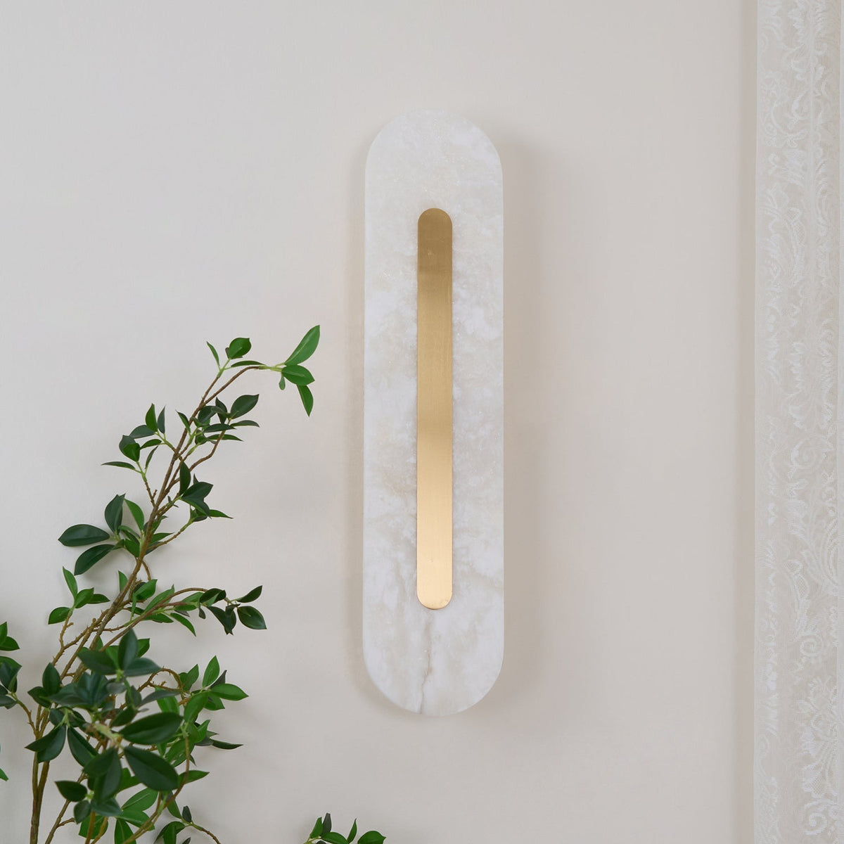 Selvia aplique de pared minimalista en alabastro