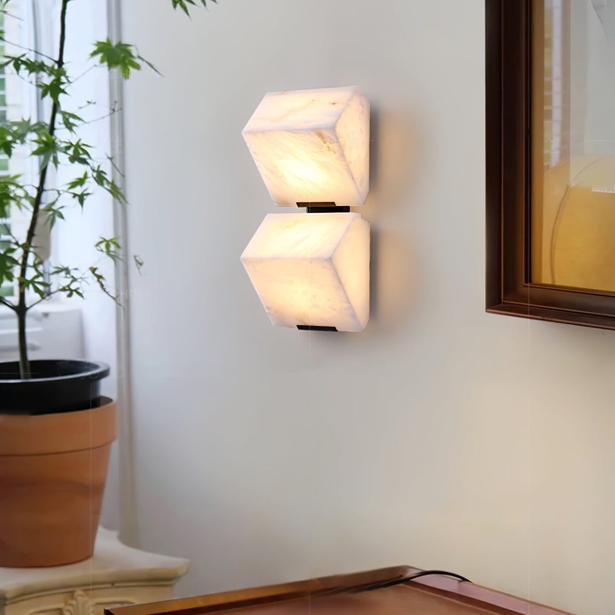 Vimiryra Aplique de pared Alabastro Contemporáneo Minimalista