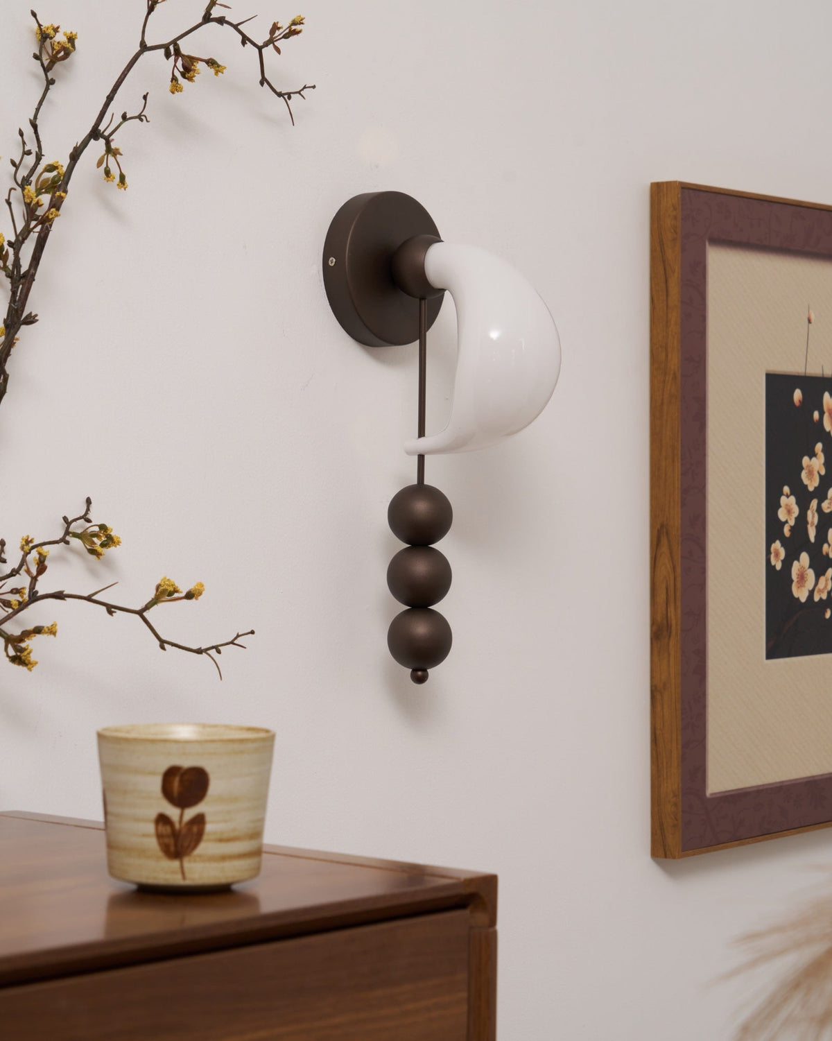 Viphaor aplique de pared Premium elegancia con vidrio de arte
