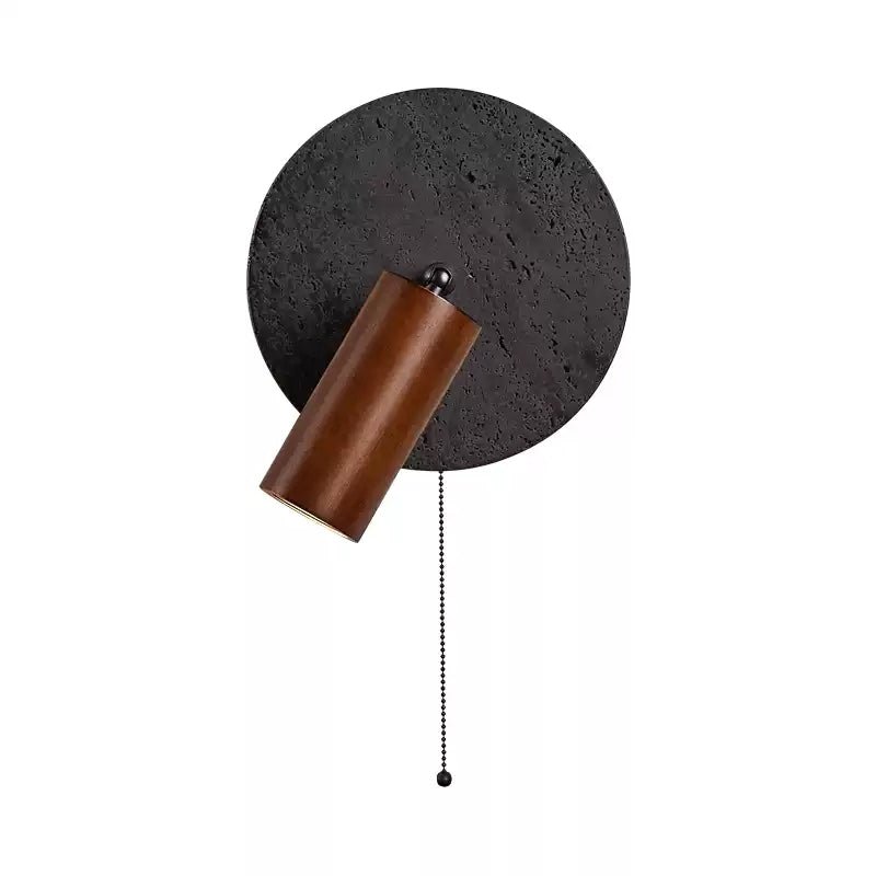 Jaxlen aplique de pared negro travertino