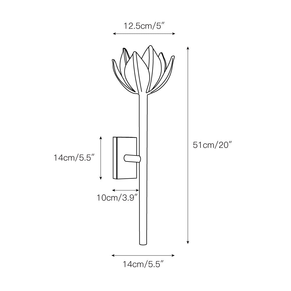Ulfuvyn aplique de pared moderno minimalista de latón