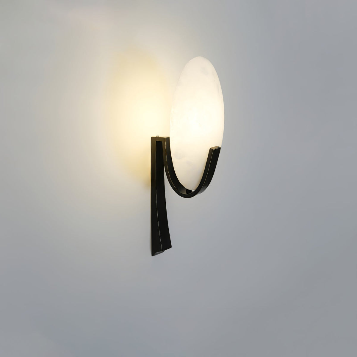 Avey aplique de pared moderno en alabastro con enchufe US