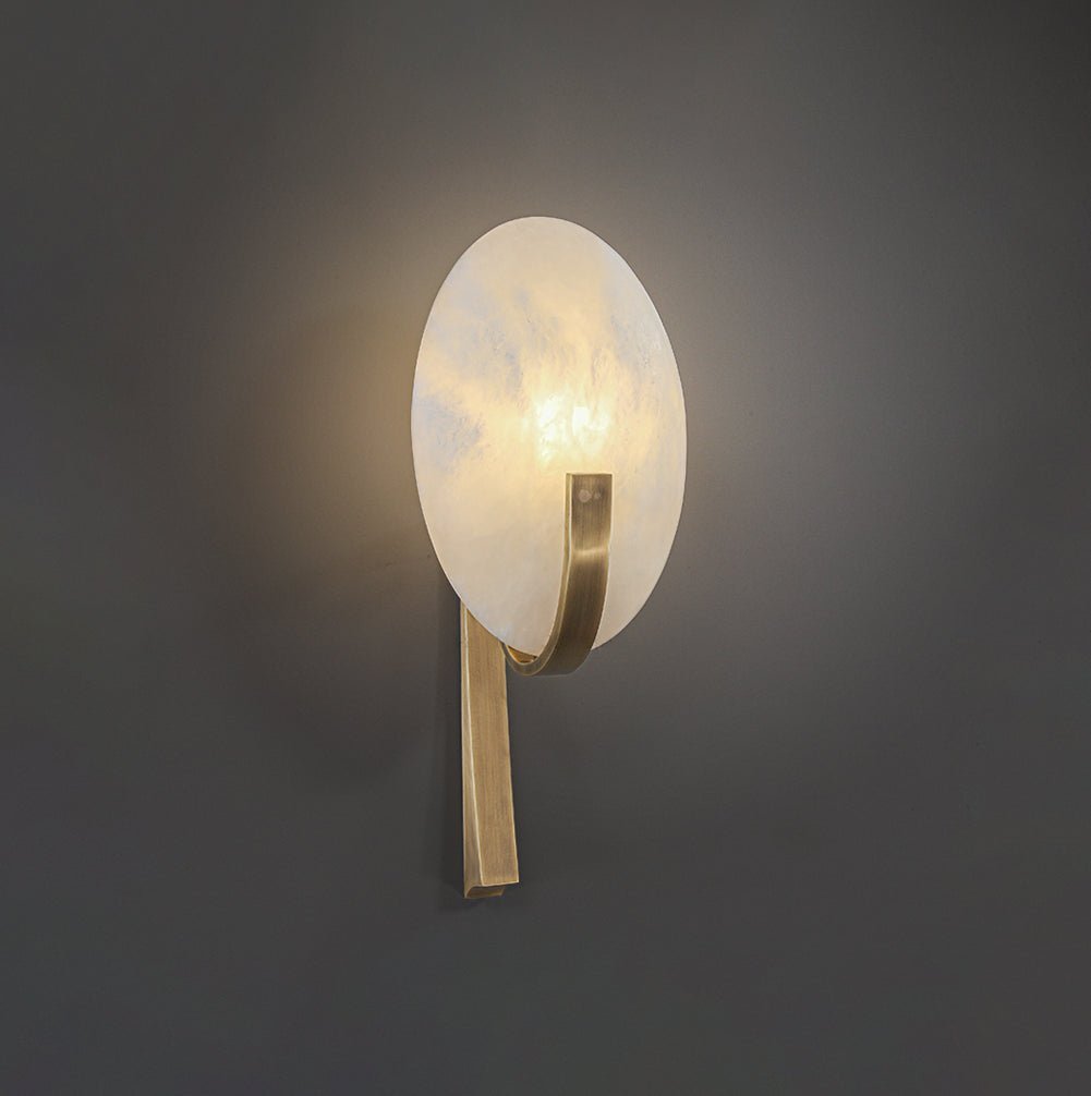 Avey aplique de pared moderno en alabastro con enchufe US