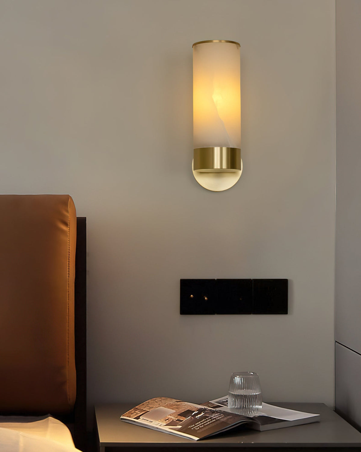 Eirerette aplique de pared alabastro