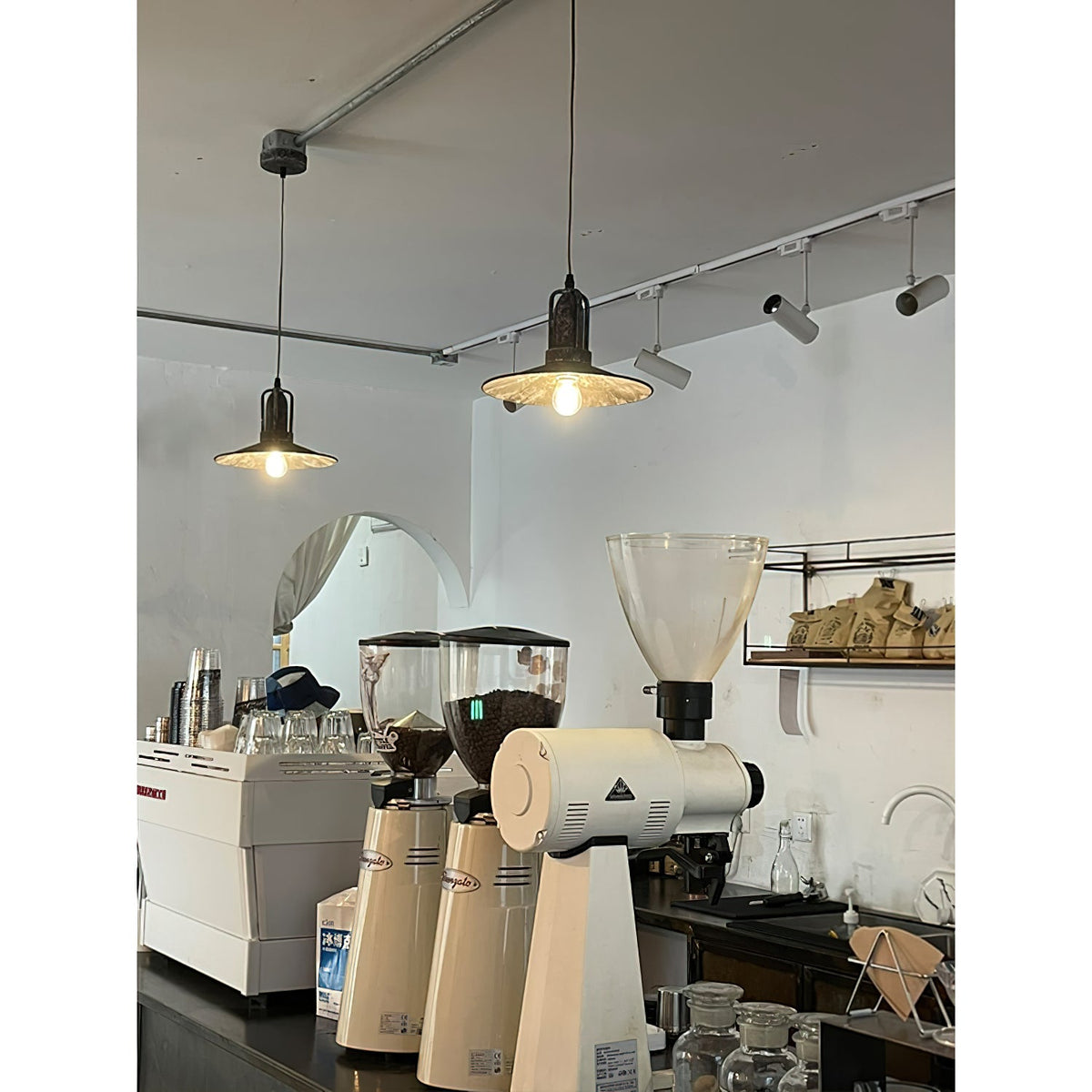 Yrvuvyi lámpara colgante moderna minimalista industrial de metal