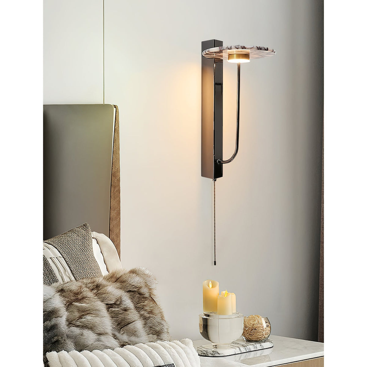 Aevuvyn aplique de pared moderno minimalista de mármol
