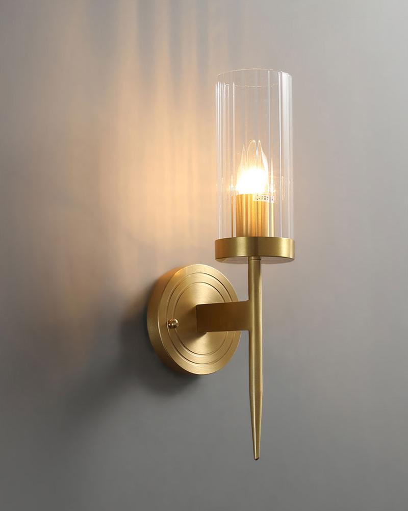 Vilaeisra aplique de pared elegancia Vintage con vidrio