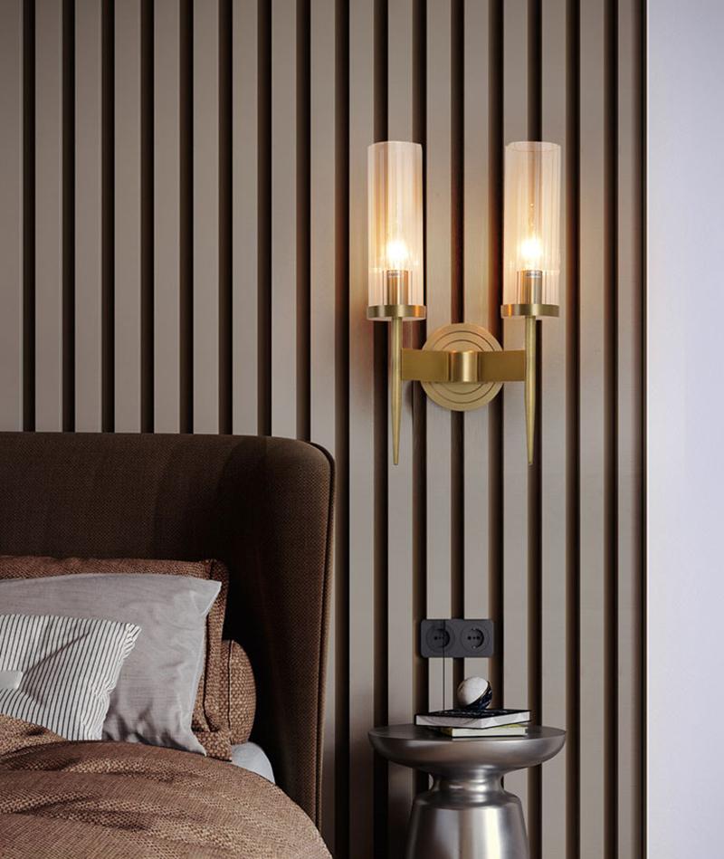 Vilaeisra aplique de pared elegancia Vintage con vidrio