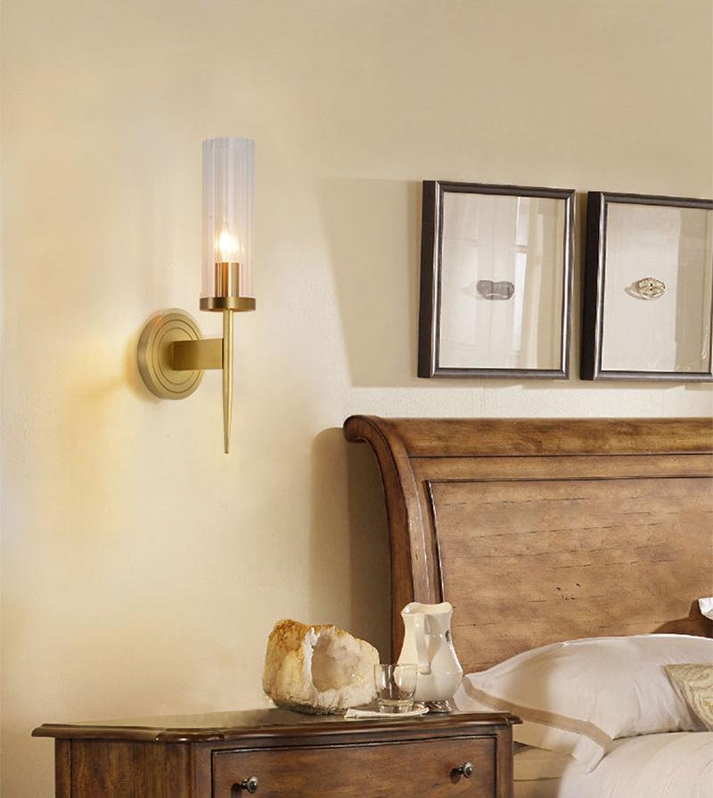 Vilaeisra aplique de pared elegancia Vintage con vidrio