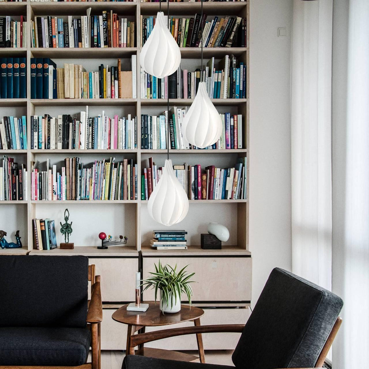 Ersoran lámpara colgante moderna minimalista nórdica de plástico