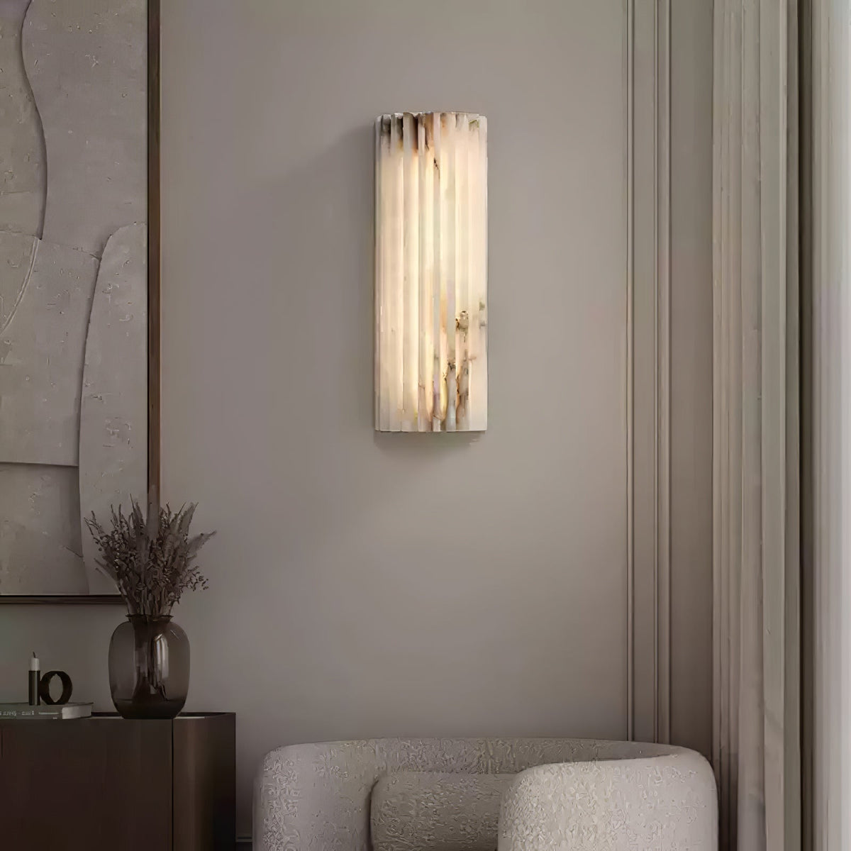 Aveniraria aplique de pared alabastro