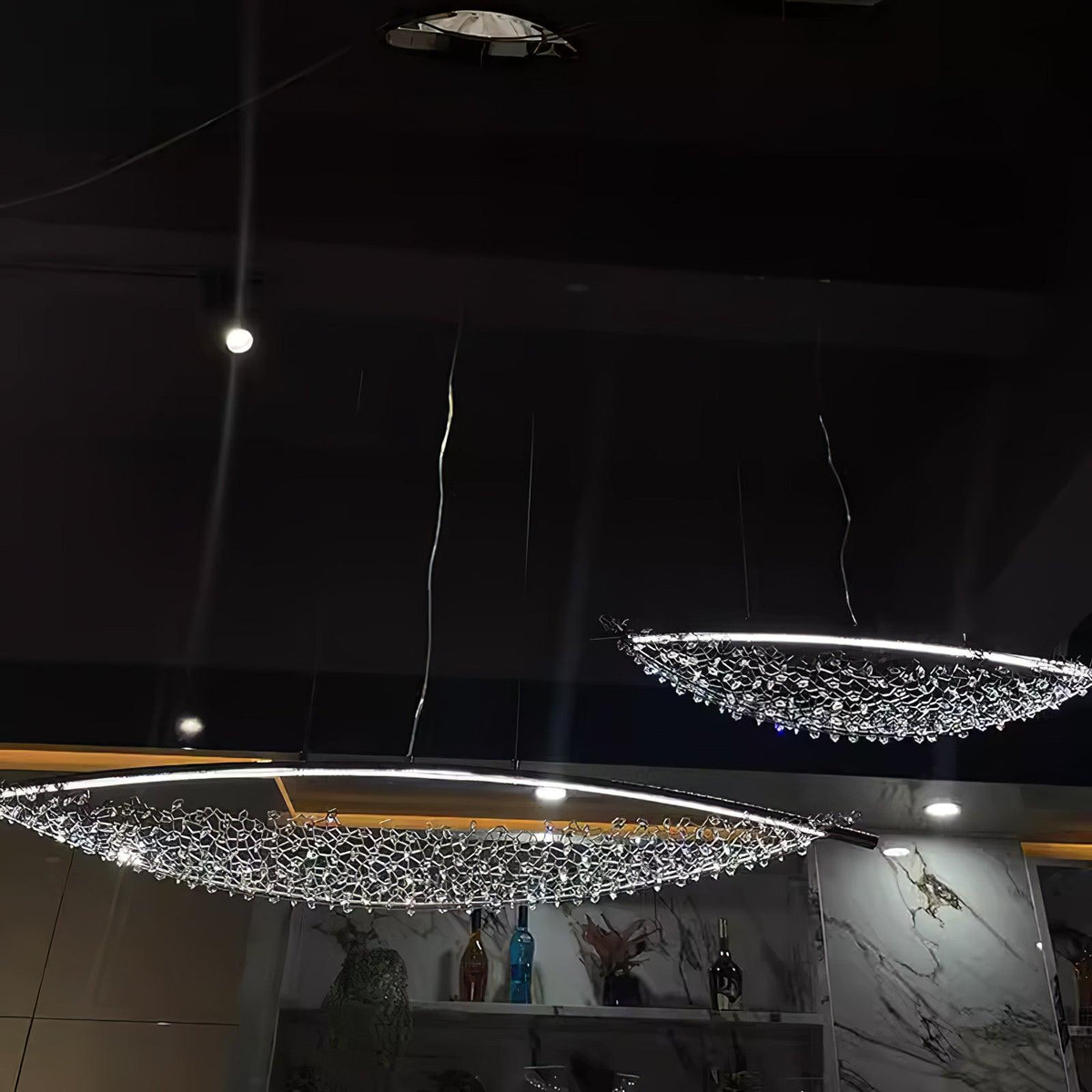 Elvarin lámpara colgante de cristal